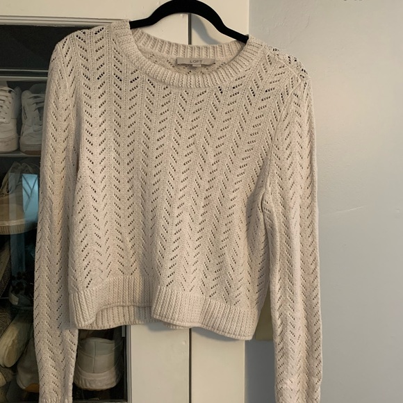 LOFT Crop Sweater - Picture 1 of 2